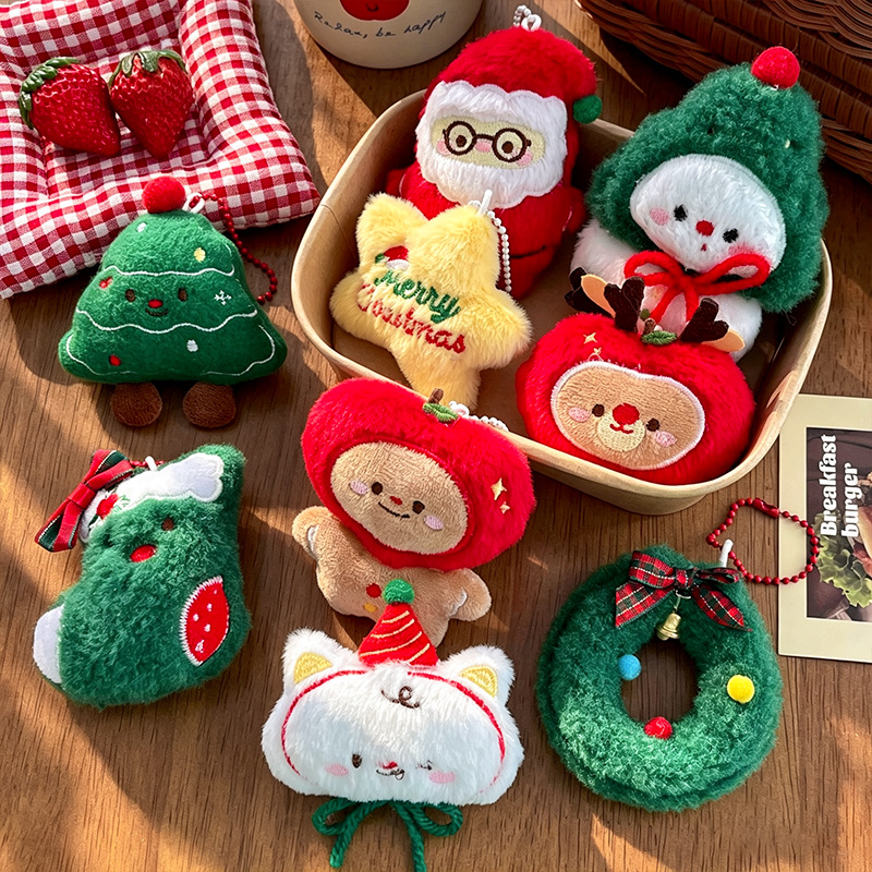 9pcs/Set Chrismas Plush Keycha - огляд і ціна Backpacks