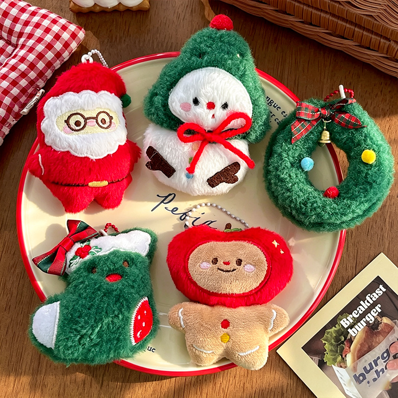 9pcs/Set Chrismas Plush Keycha - огляд і ціна Backpacks