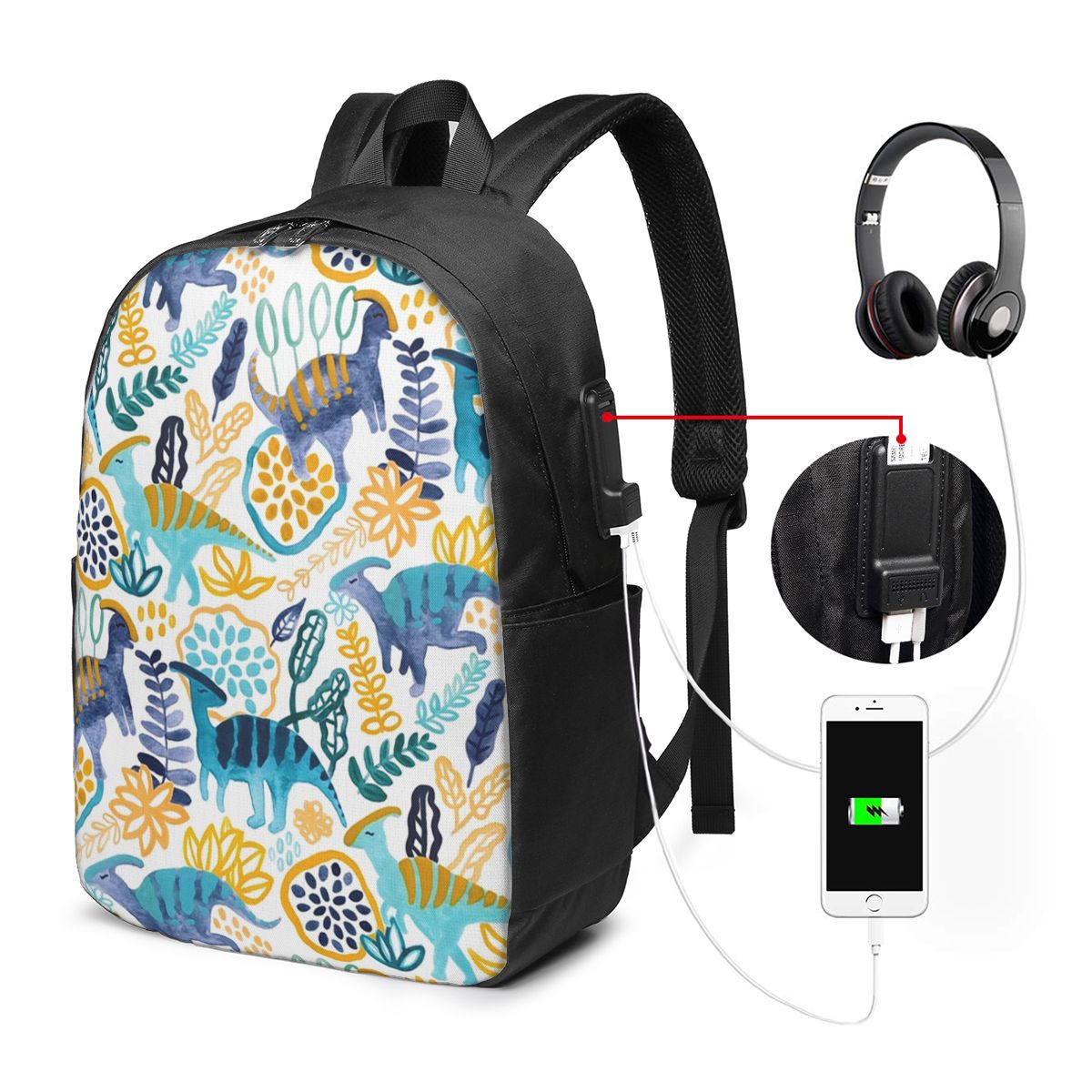 Gouache Parasaurolophuses Back - огляд і ціна Backpacks